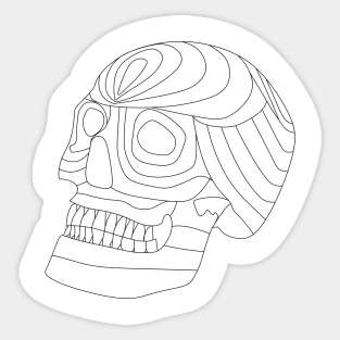 mayan skeleton skull ecopop Sticker